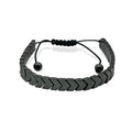 Hematite Chevron Bracelet
