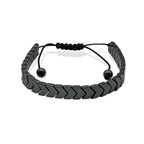 Hematite Chevron Bracelet
