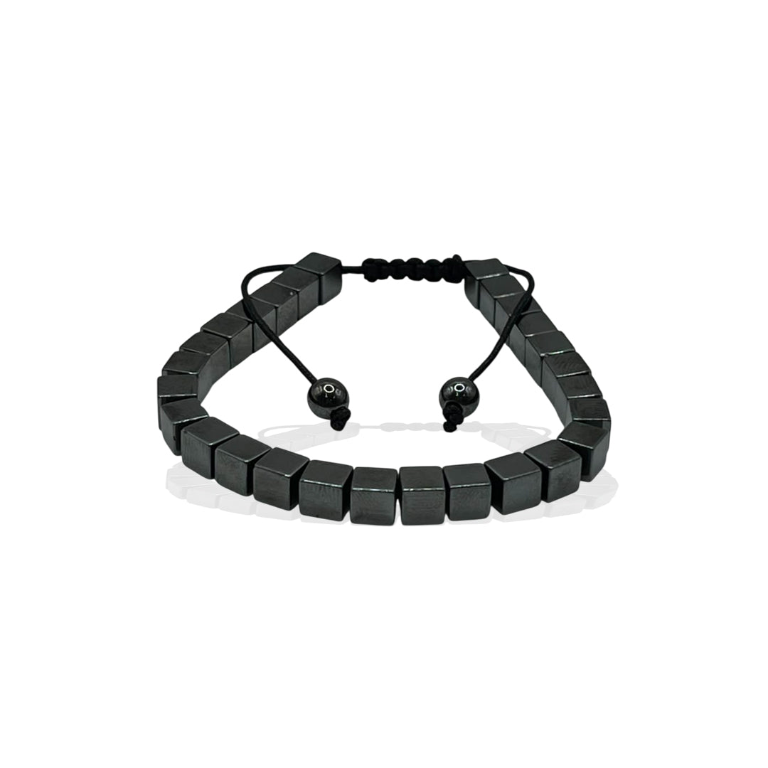 Hematite Cube Bracelet