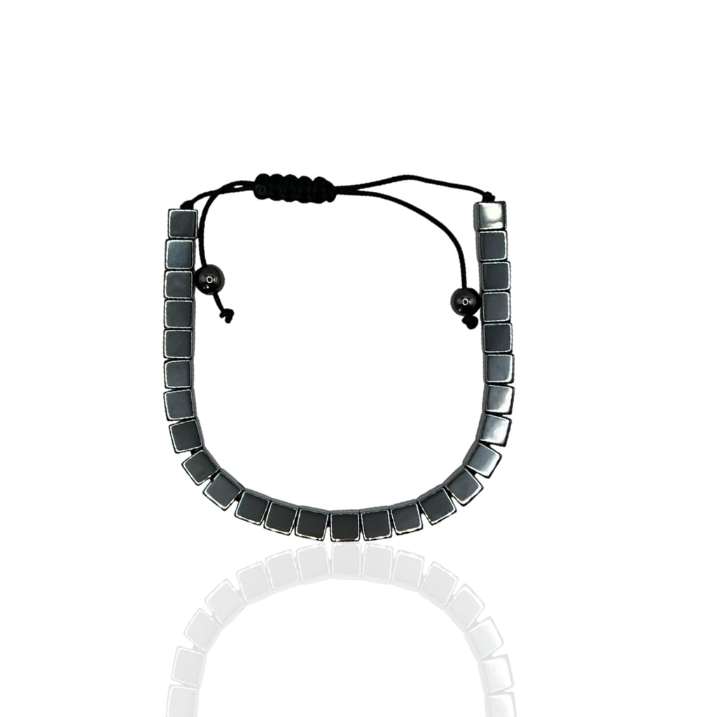 Hematite Cube Bracelet