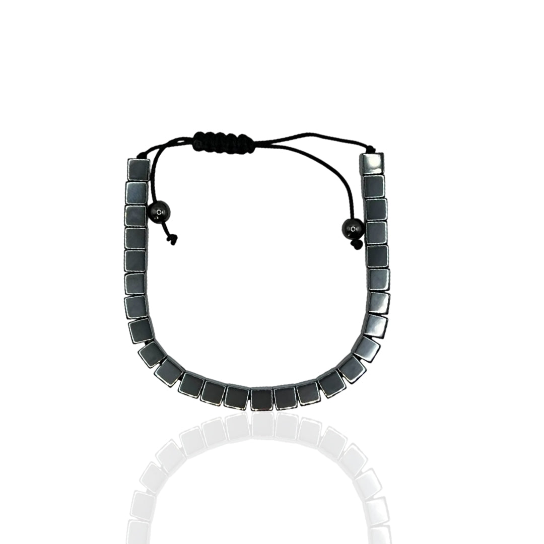 Hematite Cube Bracelet